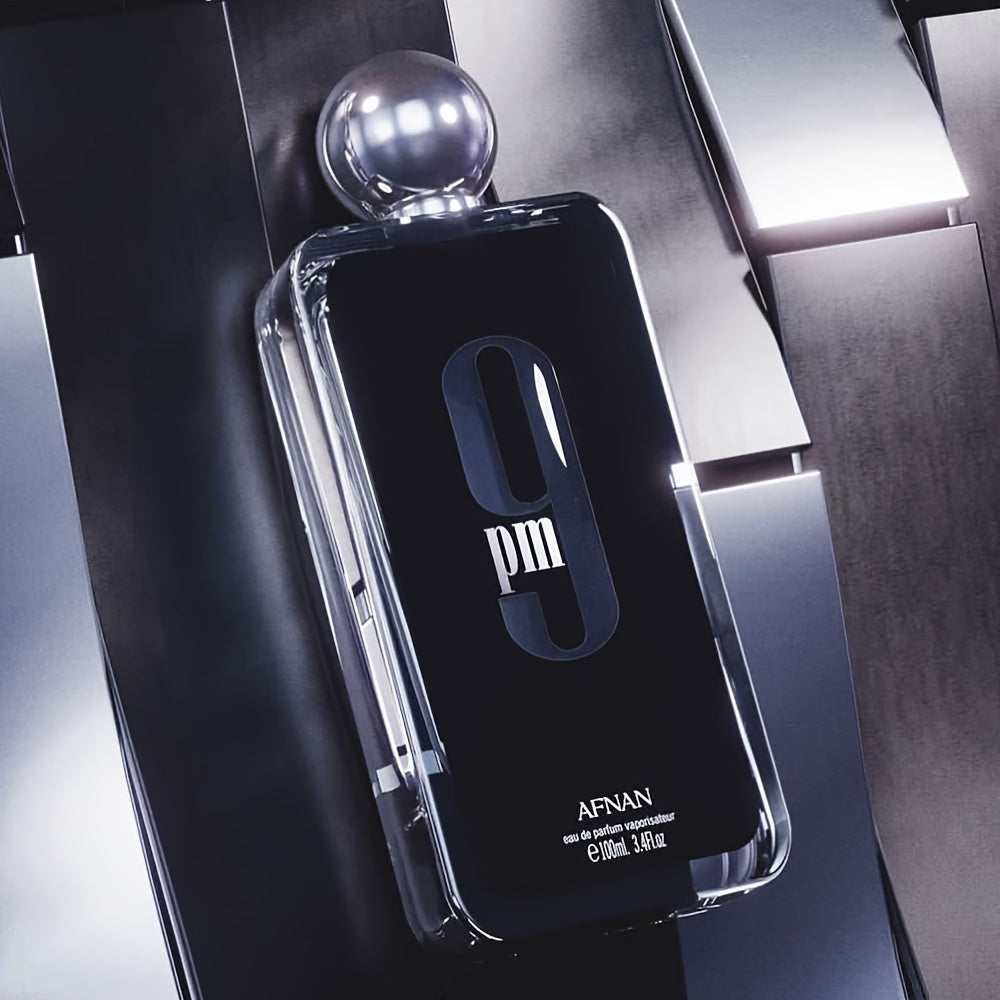 100ML (3.4 OZ) 9PM EDP Men's Perfume - Invigorating Peppermint Scent, Long-Lasting Fragrance, Seductive Dating Charm Cologne for Men and Women - Everyday Wear, Perfect Gift
